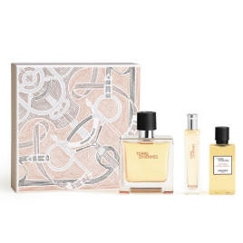 Terre d'Hermès | Coffret parfum avec son vaporisateur de voyage et son gel douche