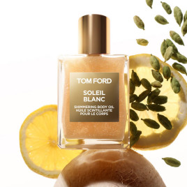 Soleil Blanc | Huile scintillante pour le corps