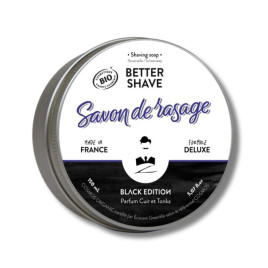 Better Shave | Savon de rasage certifié BIO - Black édition