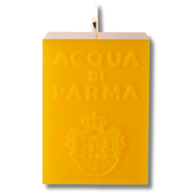 Bougie Cube jaune Colonia | Bougie parfumée