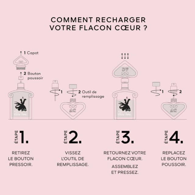 La Petite Robe Noire Le Flacon Cœur | Eau de Parfum rechargeable