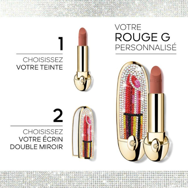 Rouge G | L'écrin bijou double miroir - Le rouge à lèvres soin personnalisable