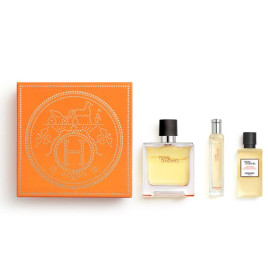 Terre d'Hermès | Coffret parfum avec son vaporisateur de voyage et son gel douche