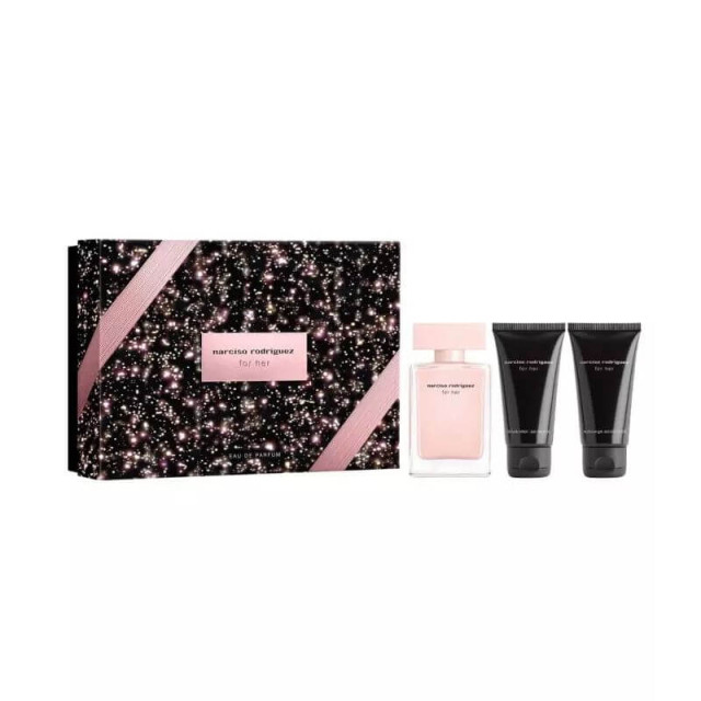 For Her | Coffret Eau de Parfum, lait corps et soin douche