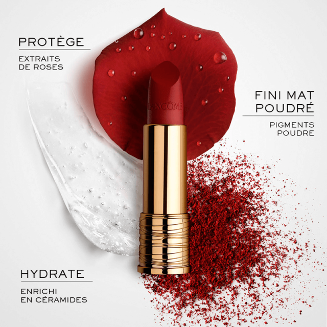 L'Absolu Rouge Drama Matte | Rouge à Lèvres Mat - Effet Saturé